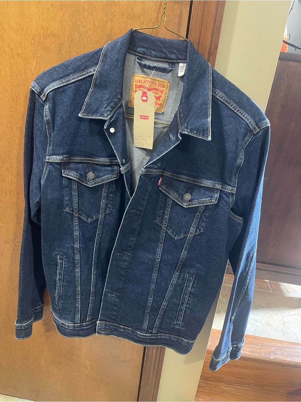 Levi's Dark Blue Denim Trucker Jacket